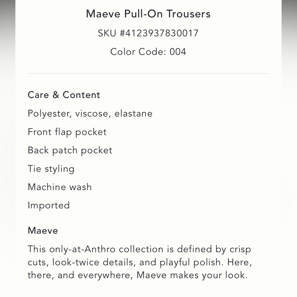 Anthropologie Mauve Pull-on Trousers - Picture 11 of 11